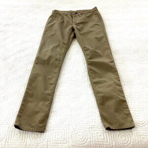 Patagonia Worn Wear Pants Tan Organic Cotton Women Size 6 Hiking Trails Outdoor